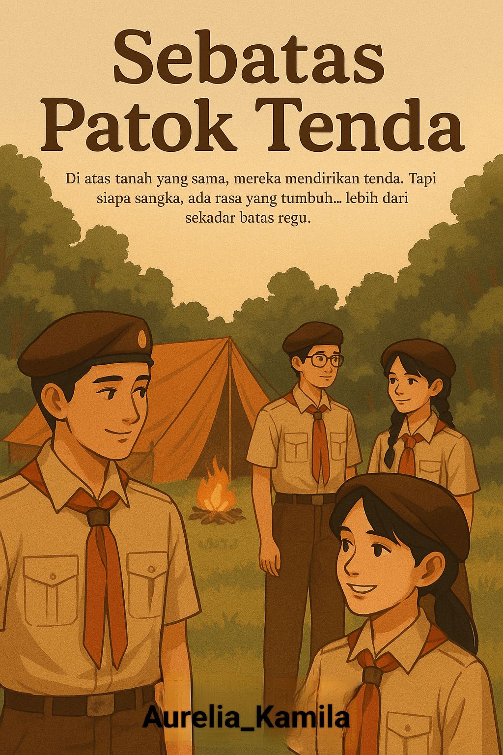 Sebatas patok Tenda